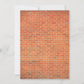 赤レンモダンガエレガント引っ越し祝いパーティーパーティー 招待状 (裏面)