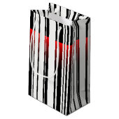 赤レーザースキャナー付きバーコード スモールペーパーバッグ (裏面アングル)