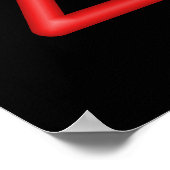 赤レーザー記号ポスター ポスター (角)