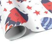 赤ロケット星と惑星 ラッピングペーパー (ロールコーナー)