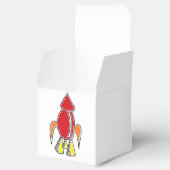 赤ロケット船宇宙船かわいい漫画 フェイバーボックス (オープン)