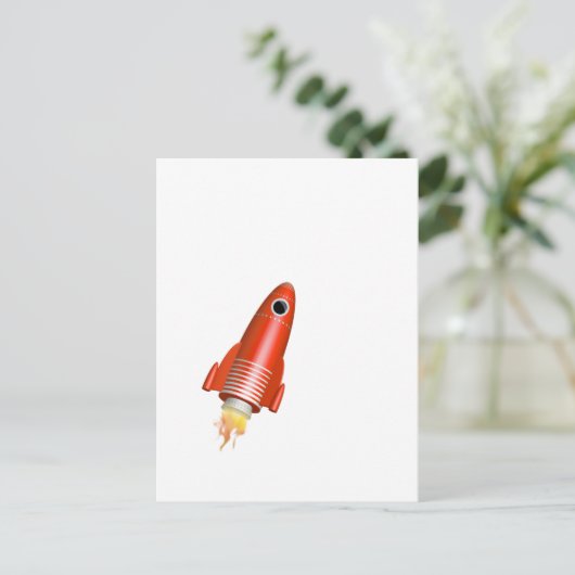 赤ロケット ポストカード (スタンド正面)