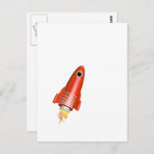 赤ロケット ポストカード (正面/裏面)