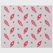 赤ロケット ラッピングペーパー (フラット)