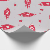 赤ロケット ラッピングペーパー (角)