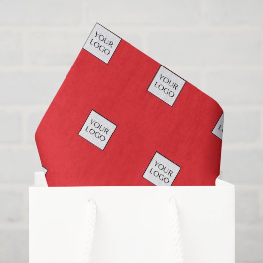 赤ロゴプロモーション ビジネス包装 薄葉紙 (ギフトバッグ)