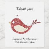 赤ロビエレガントドリ白ワインラベル ワインラベル (シングルラベル)