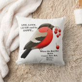 赤ロビンソングアクセント枕 クッション (ブランケット)