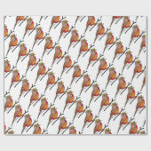 赤ロビン ラッピングペーパー (フラット)