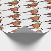 赤ロビン ラッピングペーパー (角)