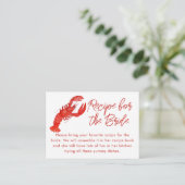 赤ロブスターシーフードビーチをテーマにしたレシピリクエスト エンクロージャーカード (スタンド正面)