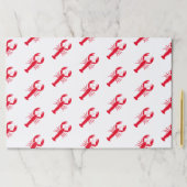 赤ロブスターパターン夏紙ランチョンマット ペーパーパッド (インサイチュ)