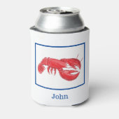 赤ロブスターパーソナライズされたパーティー 缶クーラー (缶裏面)