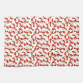 赤ロブスター キッチンタオル (横)