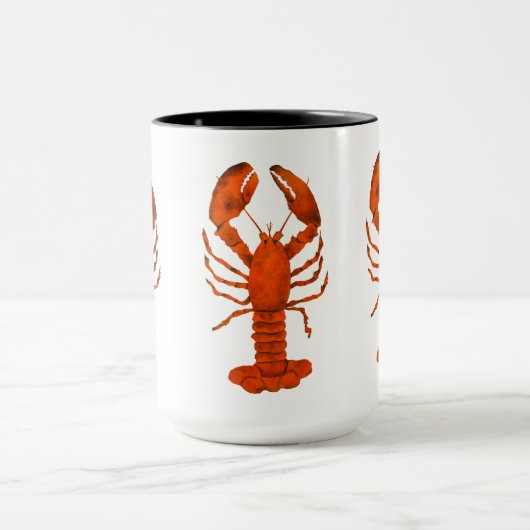 赤ロブスター マグカップ (中央)