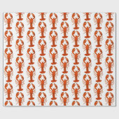 赤ロブスター ラッピングペーパー (フラット)