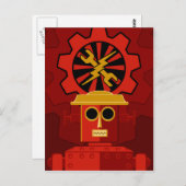 赤ロボット ポストカード (正面/裏面)