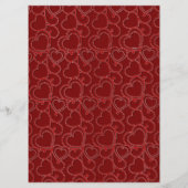 赤ロマンチックハートスワーズバレンタインデー メニュー (裏面)