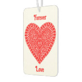 赤ロマンファンシーティックハートカスタマイズ可能 カーエアーフレッシュナー (左)