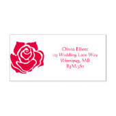 赤ローズインク セルフインキングスタンプ (デザイン)