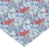 赤ローズブルーホワイトブロッサム テーブルクロス (アングル)