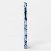 赤ローズブルーホワイトブロッサム Case-Mate iPhoneケース (裏面/左)