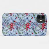 赤ローズブルーホワイトブロッサム Case-Mate iPhoneケース (裏面(横))