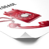 赤ロータリー電話 フォトプリント            (角)