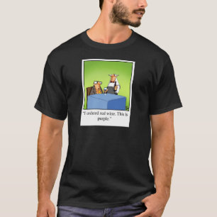 赤ワおもしろいイン漫画の贈り物! Tシャツ