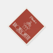 赤ワイお洒落ンドールバチェロレッテ名ナプキン スタンダードカクテルナプキン (角)