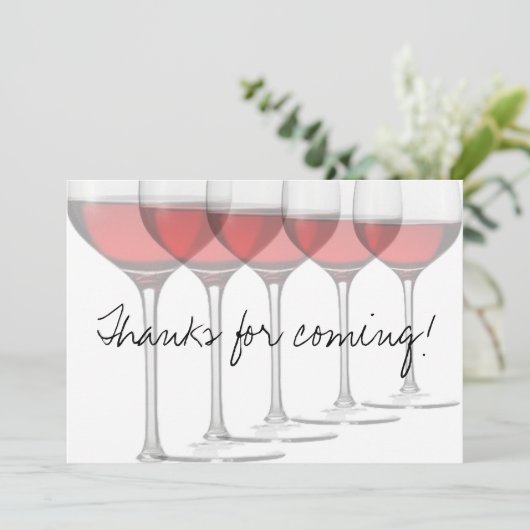 赤ワイエレガントングラス 招待状 (スタンド正面)