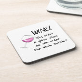 赤ワインおもしろいワードことわざパーティー飲料 コースター (左側)