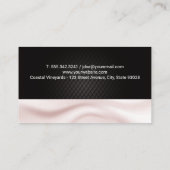 赤ワインとグレープバケット |絹のカーテン 名刺 (裏面)