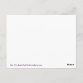 赤ワインとチーズのビーチパーティー葉書 ポストカード (裏面)