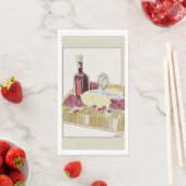 赤ワインとチーズチャルカテリーボードナプキン (インサイチュ)