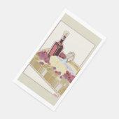 赤ワインとチーズチャルカテリーボードナプキン (コーナー)