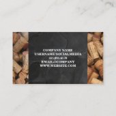 赤ワインとボトル |石板とコルク 名刺 (裏面)