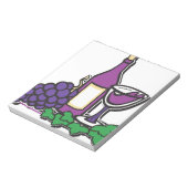 赤ワインと紫ブドウ ノートパッド (回転)