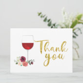 赤ワインと花のサンキューカード サンキューカード (スタンド正面)