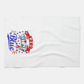 赤ワインと青 キッチンタオル (横)