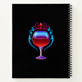 赤ワインのカスタマイズ ノートブック (裏面)