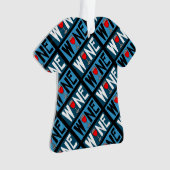 赤ワインのガラスパターン オーナメント (正面)