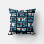 赤ワインのガラスパターン クッション (裏面)