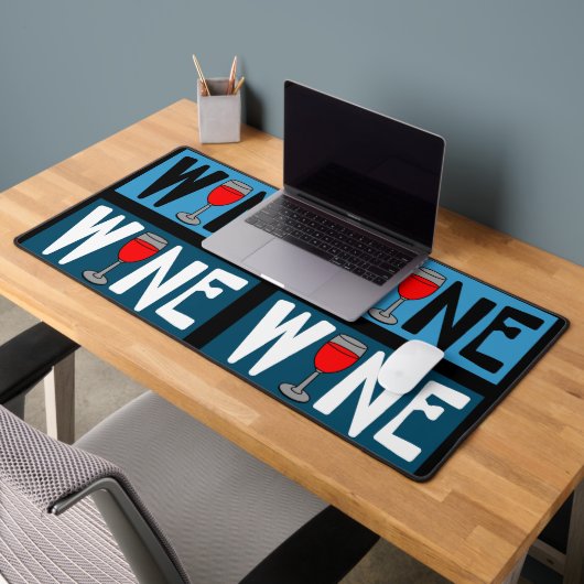 赤ワインのガラスパターン デスクマット (オフィス2)