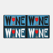 赤ワインのガラスパターン デスクマット (正面)