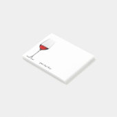 赤ワインのガラスポスト・イット ポストイット (アングル)