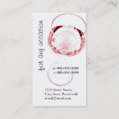 赤ワインのガラス名刺 名刺 (裏面)