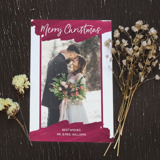 赤ワインのクリスマス絵を描の写真 | シーズンカード