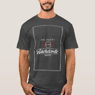 赤ワインのグラスと独身最後の夜 Tシャツ