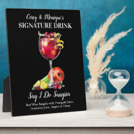 赤ワインのサングリア・ PERSONALIZE this Drink フォトプラーク